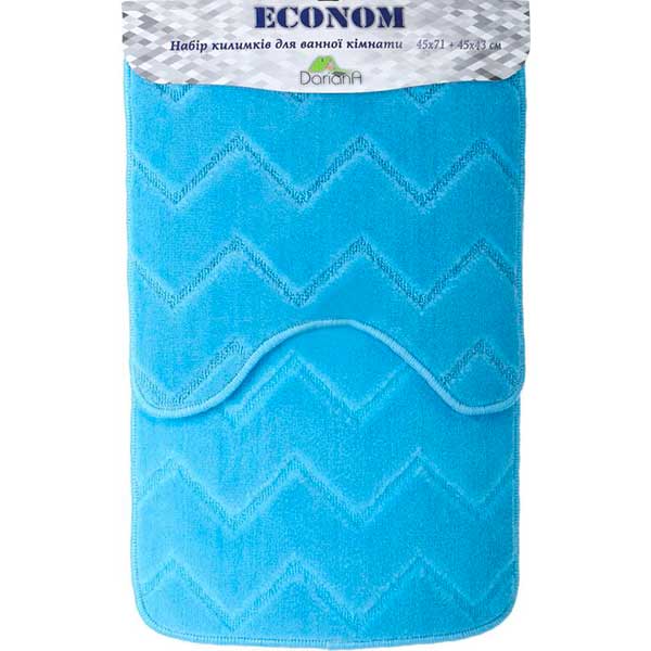 Набір килимків Dariana Econom JD 672 блакитний