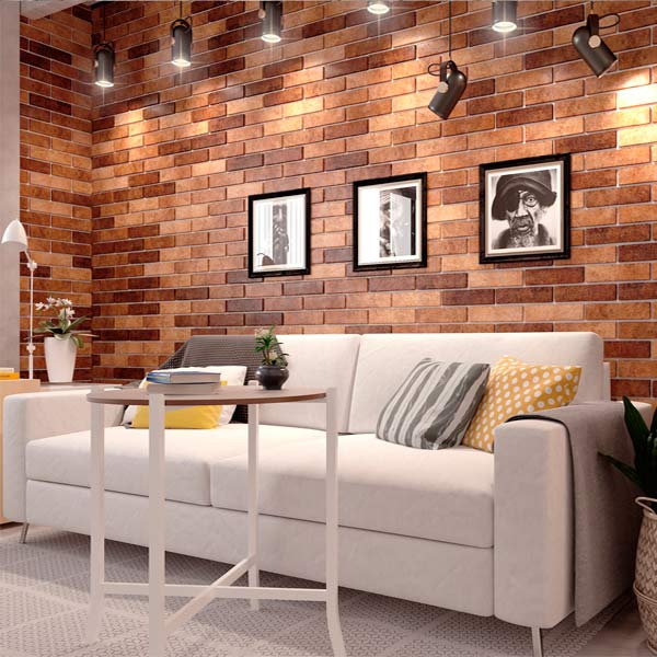 Плитка Golden Tile BrickStyle BrickStyle Seven tones оранжевый 34Р020 6x25 