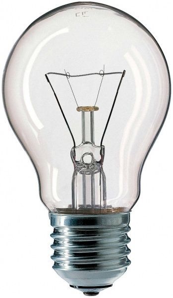 Лампа Philips А-55 40 Вт Е27 прозрачная