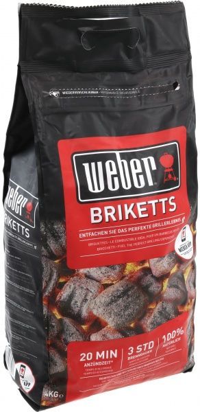 Брикеты угольные Weber Briketts 4 кг 17590