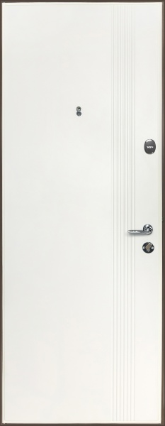 Дверь входная Revolut Doors В-413 модель172 графит матовый / белая шагрень 2040x840 мм правая