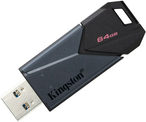 Флеш-память USB Kingston DataTraveler Exodia Onyx 64 ГБ USB 3.2 black (DTXON/64GB) 