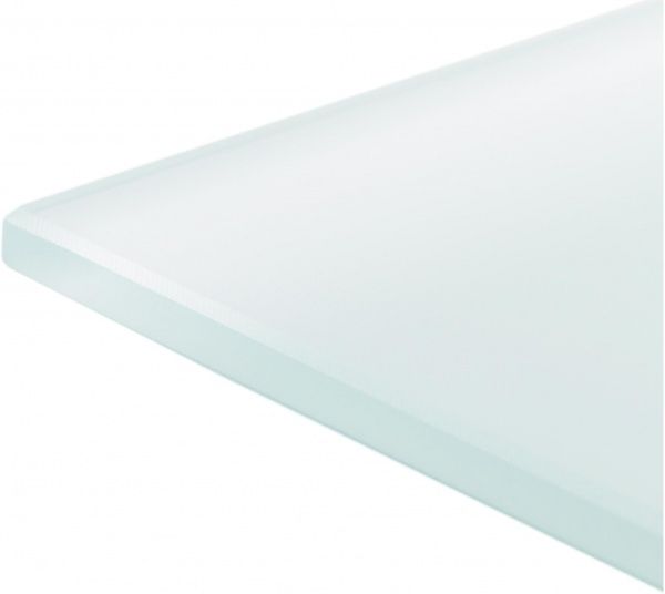 Полка стеклянная МТ прямоугольная 400x150 мм белый 
