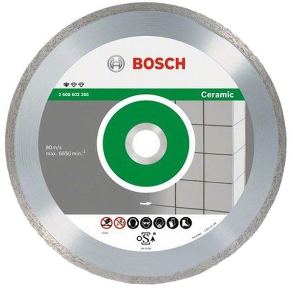 Диск алмазный отрезной Bosch FPE 125x1,6x22,2 керамика 2608602202