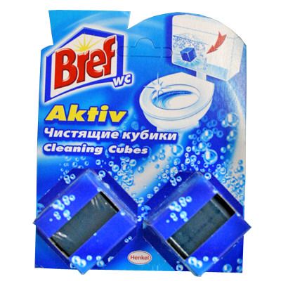 Таблетки для сливного бачка Bref Aktiv кубики