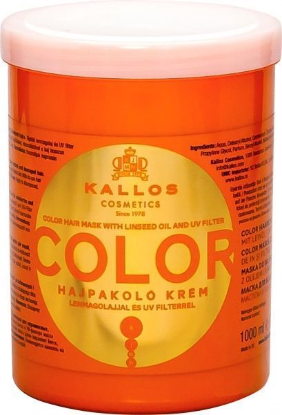 Маска для волос Kallos KJMN Color с УФ фильтром 1000 мл