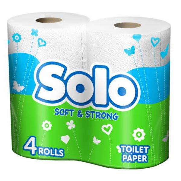 Бумага туалетная Solo 4 шт
