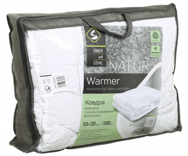 Одеяло Warmer 155x210 см Songer und Sohne белый