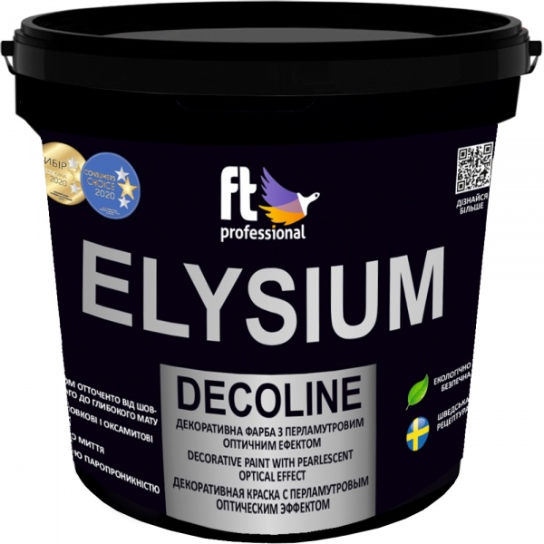 Декоративная краска FT Professional ELYSIUM DECOLINE белый 1 л 1,15кг