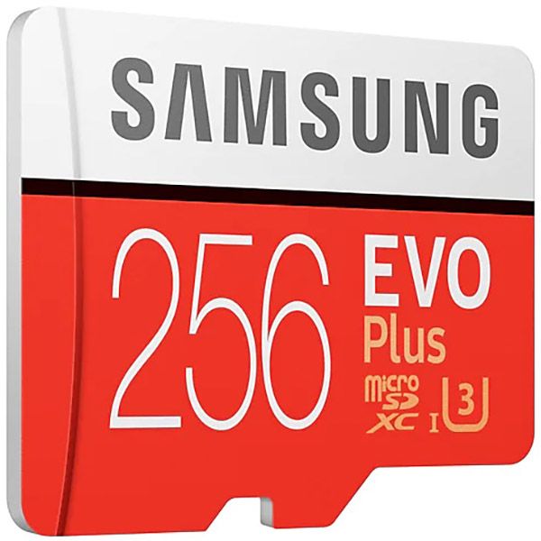 Карта памяти Samsung microSDHC 256GB Evo Plus UHS-I R100 W90MB/s