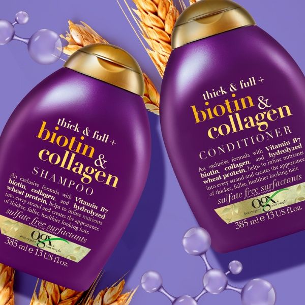 Кондиционер Ogx Biotin & Collagen для тонких волос с биотином и коллагеном 385 мл
