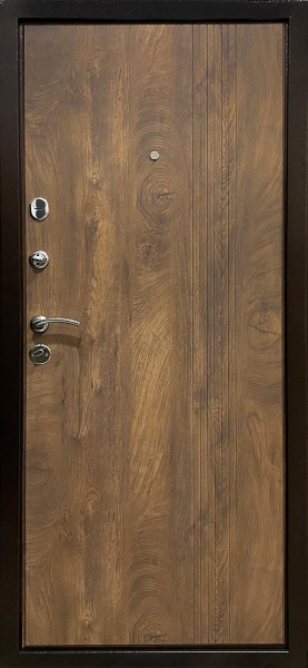 Дверь входная Двері БЦ Хортиця (Спил Дерева) медь антик 2050x960 мм левая
