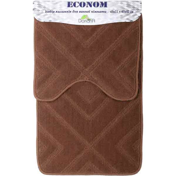 Набор ковриков Dariana Econom JD 668 шоколад