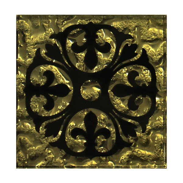 Плитка Grand Kerama Тако Бутон золото рифленая 773 6,6x6,6 