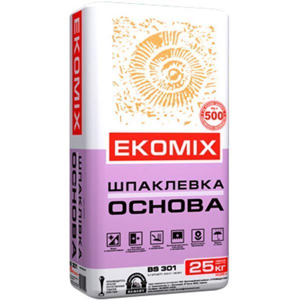 Шпаклівка Ekomix Основа BS 301 25 кг
