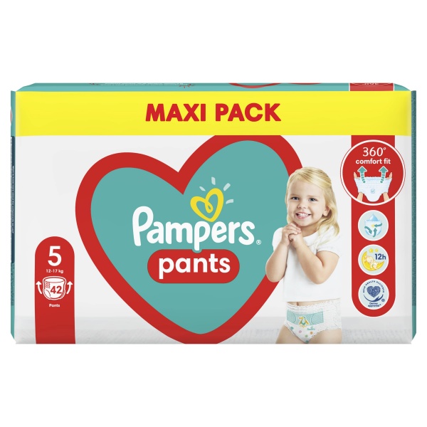 Подгузники-трусики Pampers Pants Размер 5 (12-17 кг)