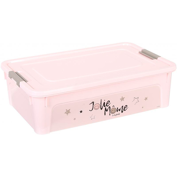 Ящик для хранения Smiley Paris Chic рожевий 140x490x320 мм