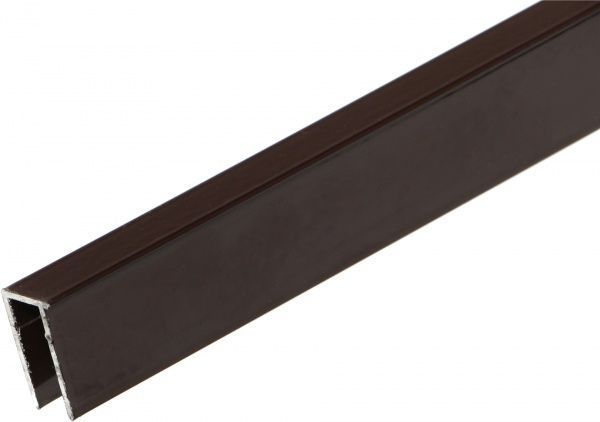 Профіль торцевий алюмінієвий Solidprof 8мм x 2,1м 8017 коричневий