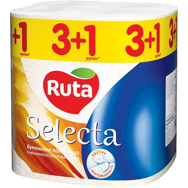 Полотенца бумажные Ruta Selecta 4 шт