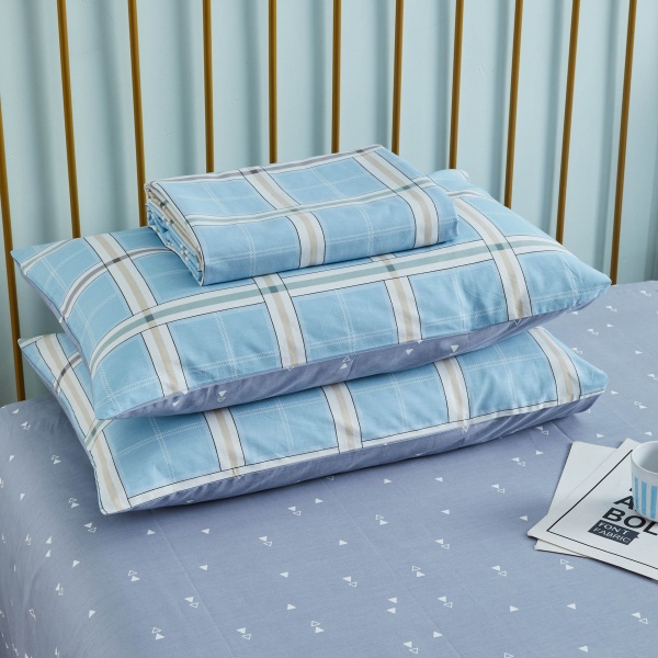 Комплект постельного белья Tiles 1,5 голубой La Nuit 