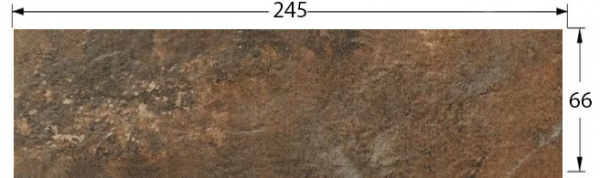 Клинкерная плитка ARTEON BROWN ELEWACJA 24,5X6,6 (0,74) Ceramika Paradyz
