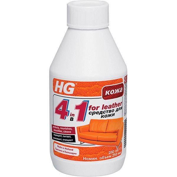 Засіб HG 4 в 1 для чищення виробів зі шкіри 0,25 л