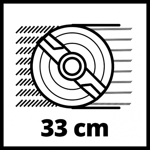 Газонокосилка аккумуляторная Einhell GE-CM 18/33 Li Set + триммер (3413262)