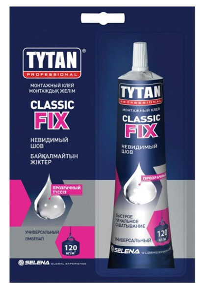 Клей монтажний Tytan Classic Fix 100 мл прозорий 