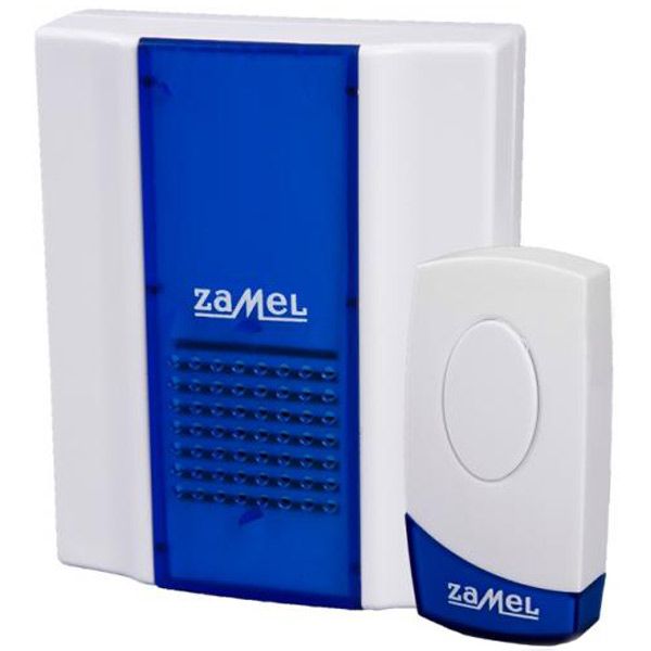 Дзвінок дверний Zamel TWIST білий із синім ST-918