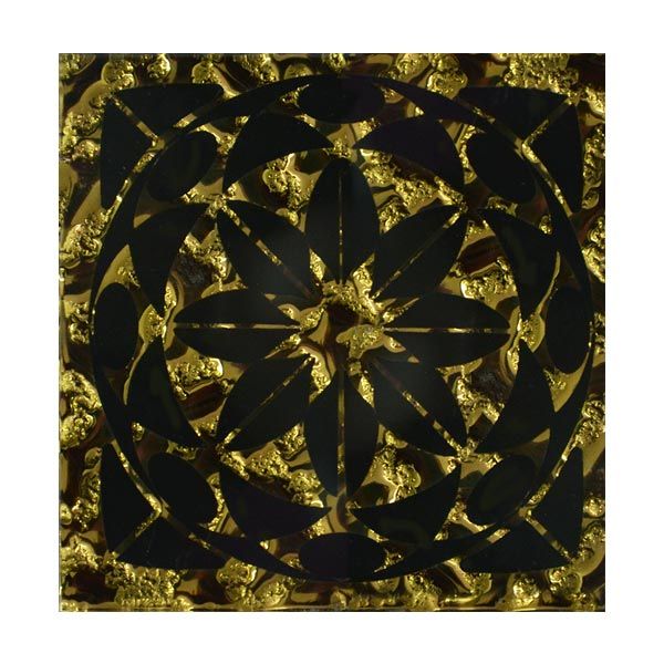 Плитка Grand Kerama Тако Леано золото рифленая 777 6,6x6,6 
