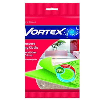 Серветки для прибирання універсальні Vortex 3 шт