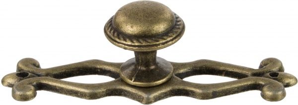 Мебельная ручка L1194 PLATE античная бронза