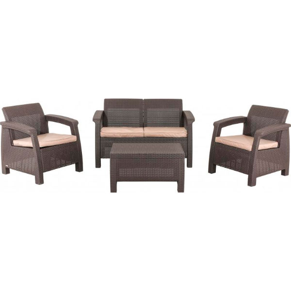 Комплект мебели Curver Corfu 204290 коричневый