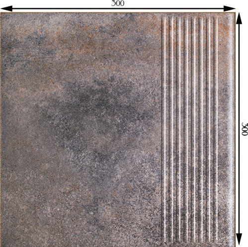 Клинкерная плитка Marsala grys stopnica prosta 30x30 (1,17) Ceramika Paradyz