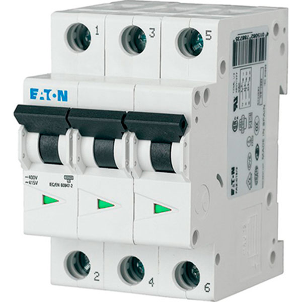 Автоматичний вимикач Eaton PL4-C16/3 16А