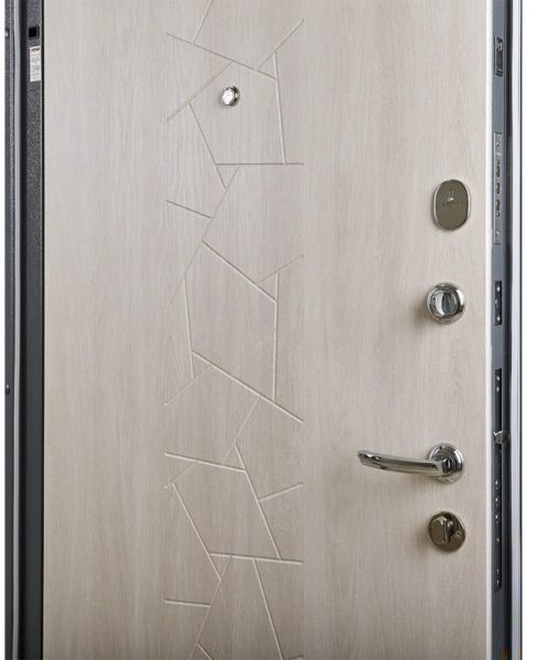 Дверь входная Abwehr АМ-459 096П (V) (АЦС+Б) Avers+Kale НЧ антрацит / белый 2050x960 мм правая