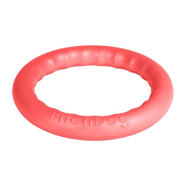 Игрушка для собак PitchDog кольцо для апортировки d 28 см розовое