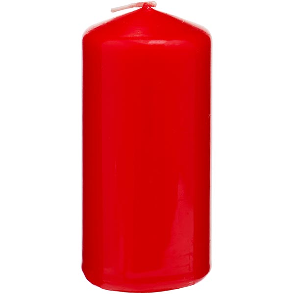 Свеча Bispol цилиндр красная 100 мм