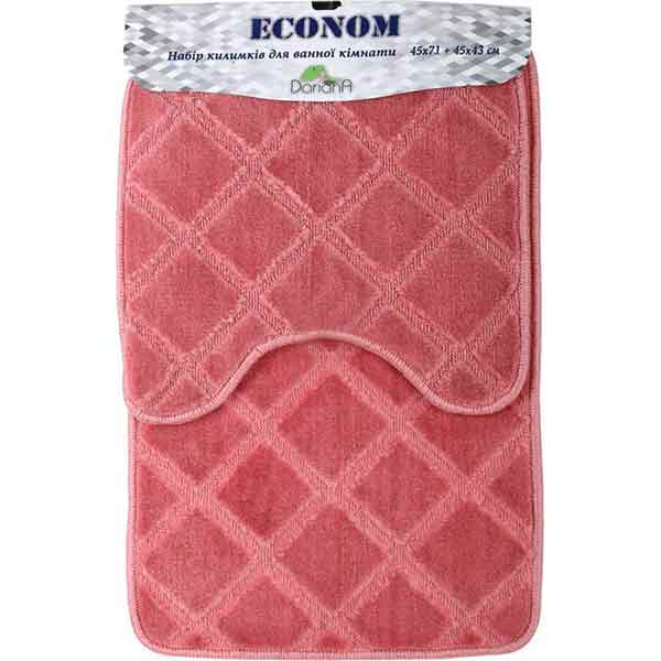 Набір килимків Dariana Econom JD 665 рожевий