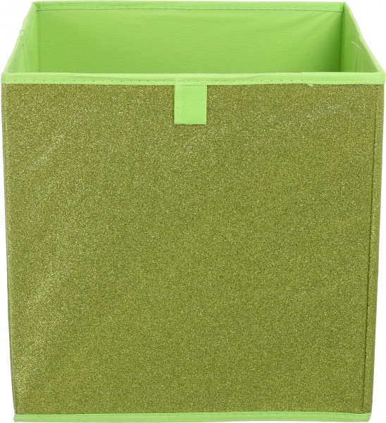 Ящик для хранения складной Glitter зеленый 300x300x300 мм