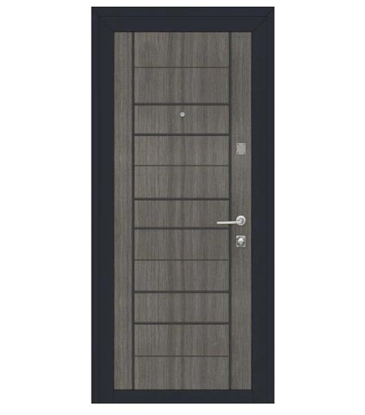 Дверь входная TM Riccardi STREET BIT 06 B графит серый / дуб ash 2050x960 мм левая