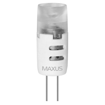 Лампа LED Maxus G4 1.5 Вт 3000K 12 В AC/DC AP теплый свет