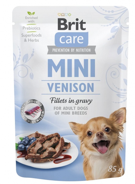 Корм влажный для собак для малых пород Brit Care з філе дичини в соусі 85 г