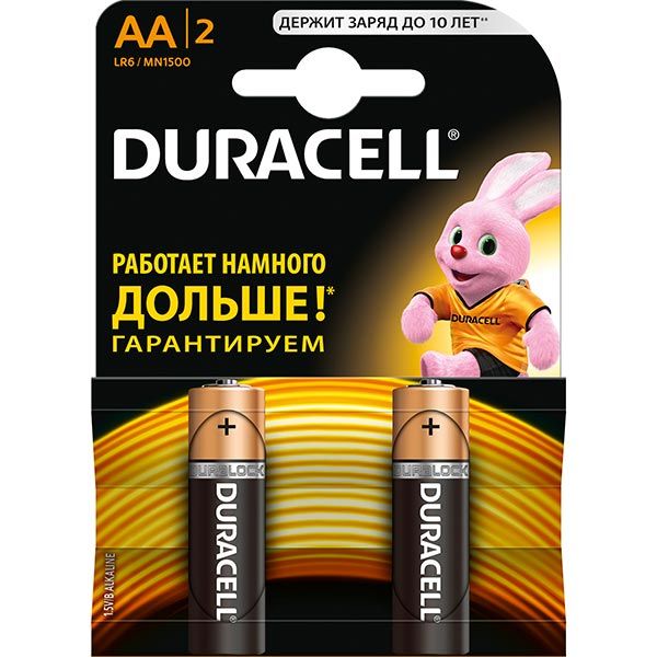 Батарейка Duracell LR06 MN1500 2 шт