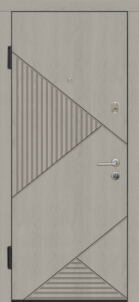 Дверь входная TM Riccardi Стандарт 4-G дуб grey / дуб ivory 2050х860 мм левая