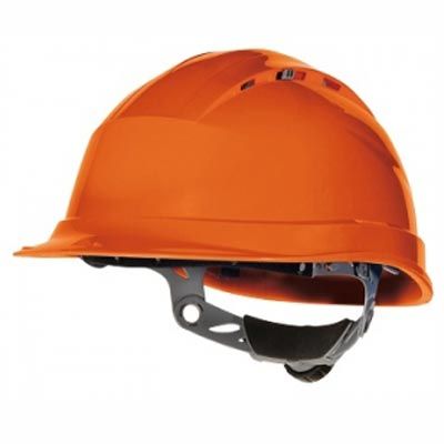 Каска защитная строительная Quartz 4 оранжевая