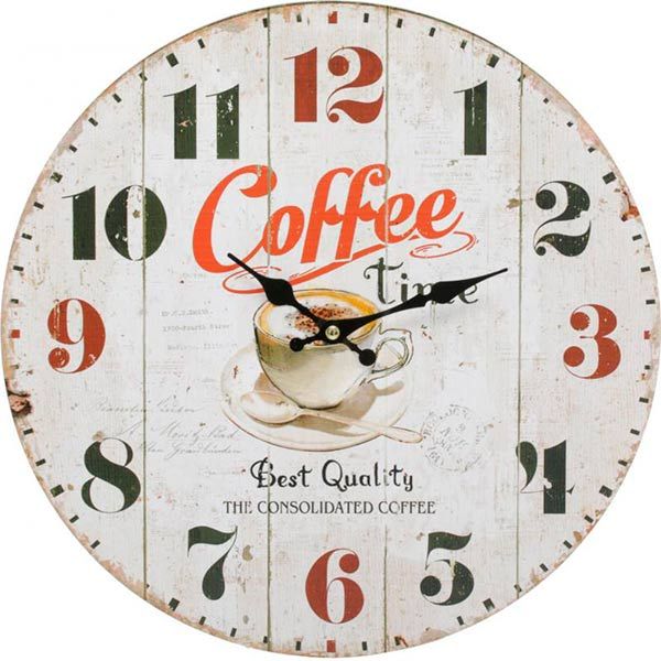 Часы настенные Coffe time 33.8 см