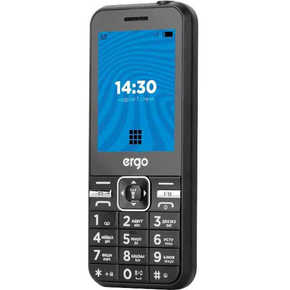 Мобильный телефон Ergo Е281 Dual Sim black