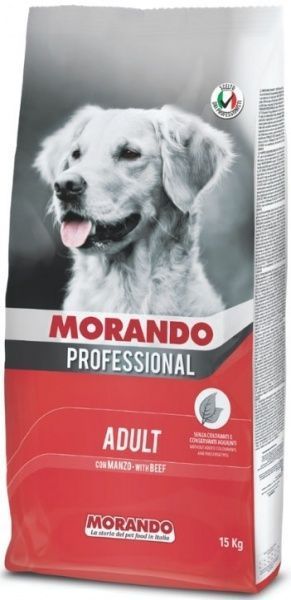 Корм Morando Professional Adult with Veal для взрослых собак, с говядиной 15 кг