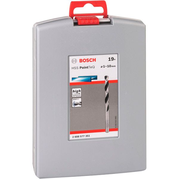 Набор сверл Bosch HSS PointTeQ ProBox 34 мм 1-10 мм 19 шт. 2608577351